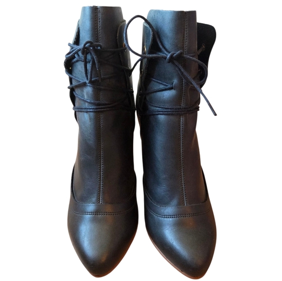 Anthropologie J Shoes Sadie Ankle Leather Boho Fall Winter Booties Size US 8 - Picture 5 of 14